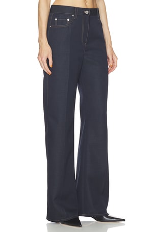 Helmut Lang Relaxed Bootcut Pant in Navy
