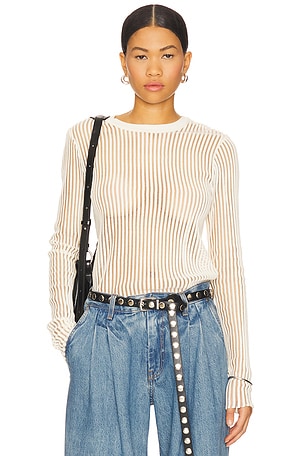 Stripe Crew Top Helmut Lang