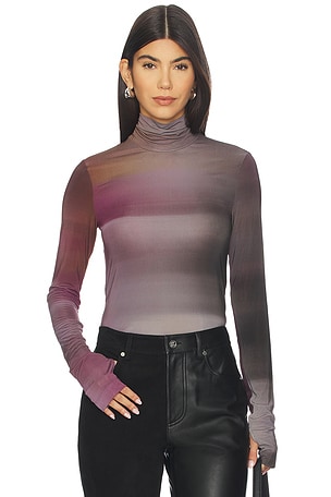 Long Sleeve Turtleneck Top Helmut Lang