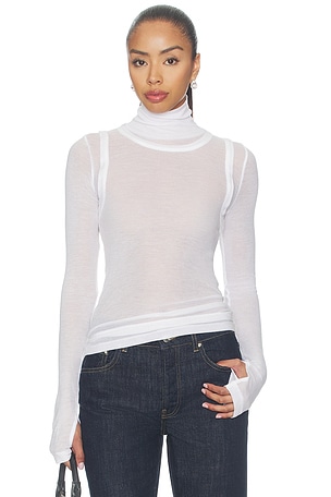Layer Long Sleeve Neck Sheer Helmut Lang