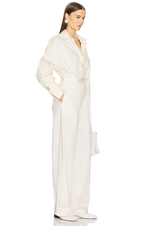 Helsa Paperbag Jumpsuit in Cream
