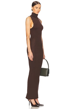 Helsa Aadi Knit Dress in Chocolate
