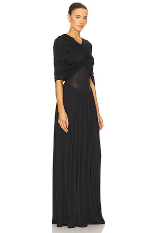 Helsa Philomena Jersey Dress in Black