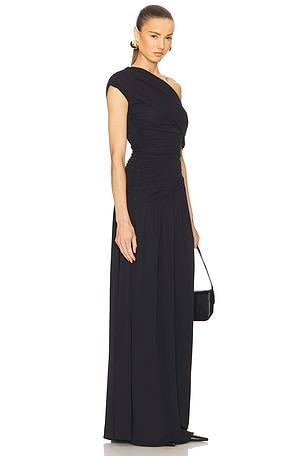 Helsa The Apolla Jersey Dress in Black