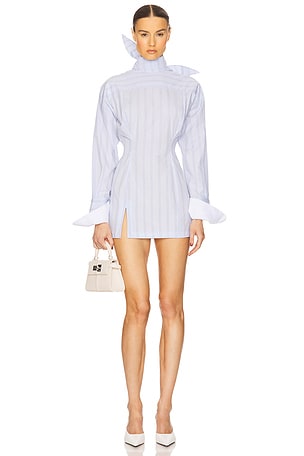 Stripe Poplin Shirt Dress Helsa
