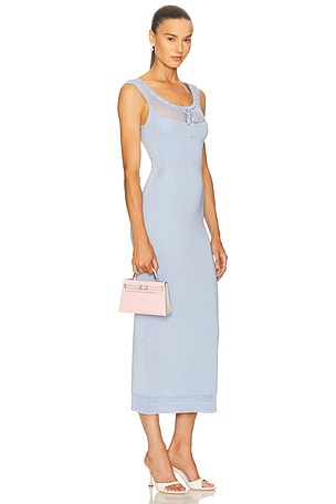 Helsa Brie Midi Dress in Baby Blue