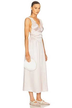 Helsa The Silk Celeste Dress in Blush