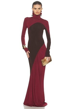 The Abstraction Color Blocked Jersey Dress Helsa