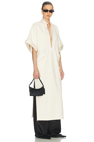 The Magda Dress in Thick Crepe Helsa