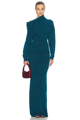 Helsa Emmalynn Cowl Gown in Teal