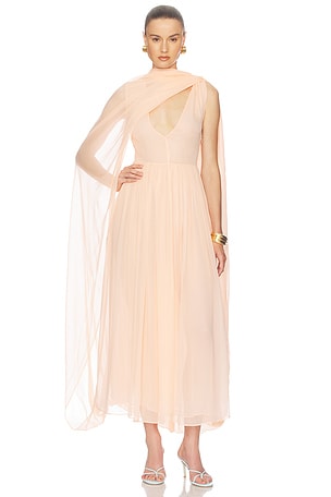 The Sabine Dress in Silk Chiffon Helsa