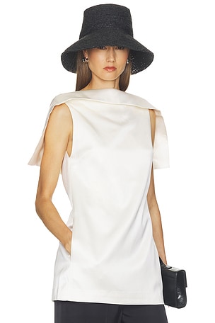 Folio Tunic in Double Face Satin Helsa