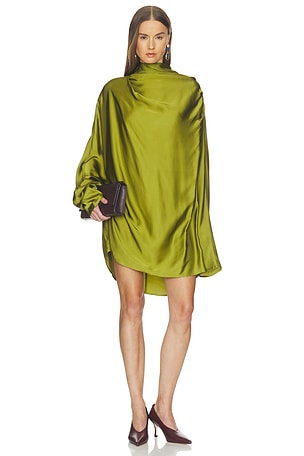 Satin Shirt Dress Helsa