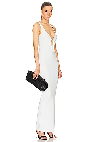 Helsa Teva Knit Dress in White