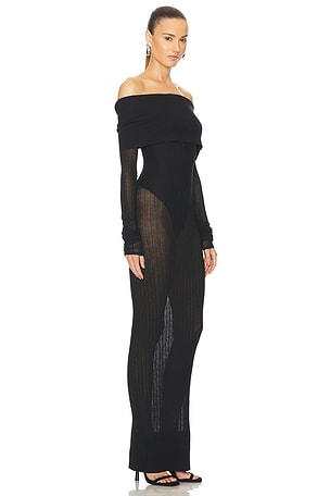 Helsa Justin Maxi Dress in Black