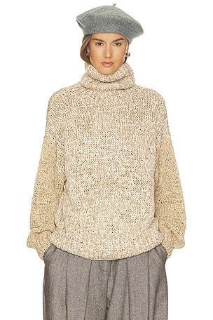 Carrmen Marled Knit Funnel Neck Helsa