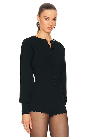 Helsa Elvira Cardigan in Black