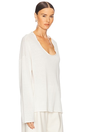 Helsa Palmer Sweater in Ivory. Size S. Also