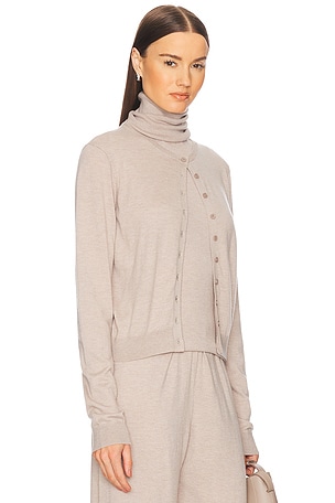 Helsa Shelby Cardigan in Taupe