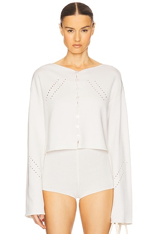 Helsa Celestine Cardigan in Cream