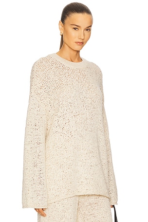Helsa Janize Chunky Sweater in Beige
