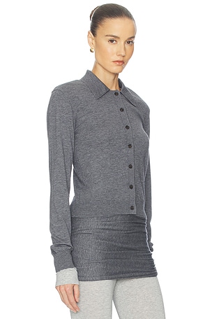 Helsa Kerstin Knit Cardigan in Grey