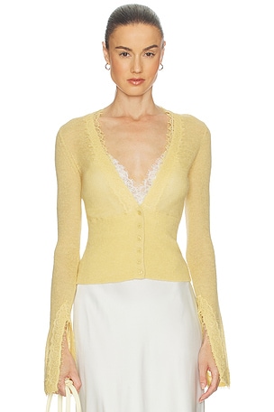 Bridgitte Lace Trim Cardigan Helsa