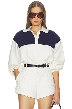 Sindy Color Block Knit Polo Helsa