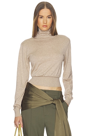 Thelka Shoulder Pad Knit Mockneck Helsa