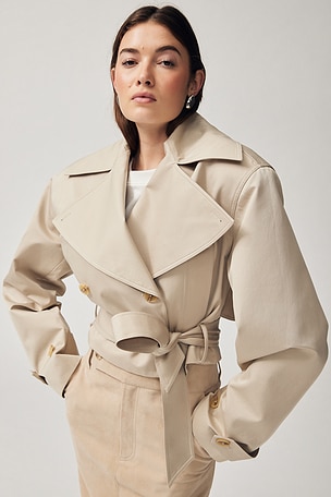 Oversized Cropped Trench Helsa