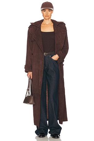 MANTEAU SUEDE TRENCH Helsa