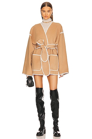 sunsea　 Wool Of Dreams Reversible Coat 00W023499F.jpg