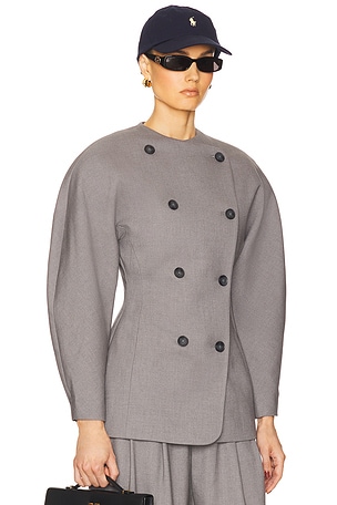 Helsa The Curvilinear Blazer in Charcoal