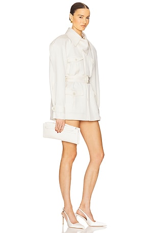 Helsa The Twill Cargo Jacket in Cream