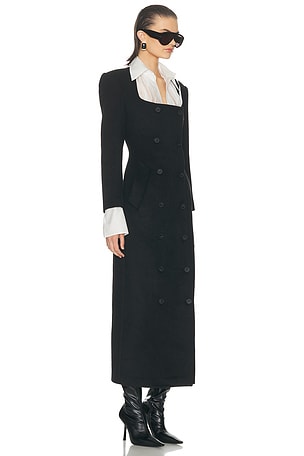 Helsa The Hourglass Coat in Black