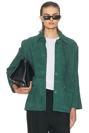 The Schoolhouse Jacket in Suede Helsa