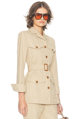 Helsa The Leisure Suit Jacket in Tan