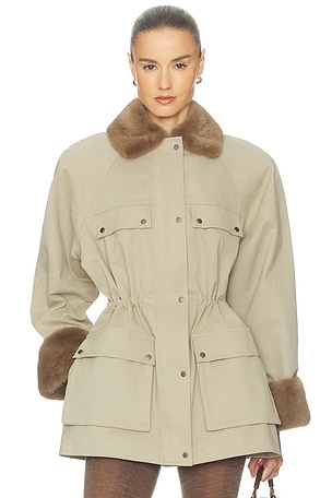 The Balmoral Jacket With Faux Fur Trim Helsa