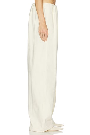 Helsa The Puff Pant in Ultra Premium Jersey in Ivory