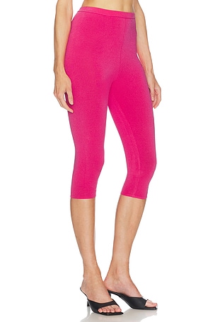 Helsa Beckette Knit Capri in Fuchsia