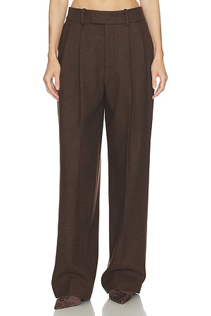 Helsa PANTALON ITALIAN WOOL BLEND en Chocolat