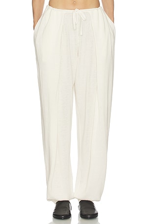 Helsa Dalisay Knit Pant in Ivory