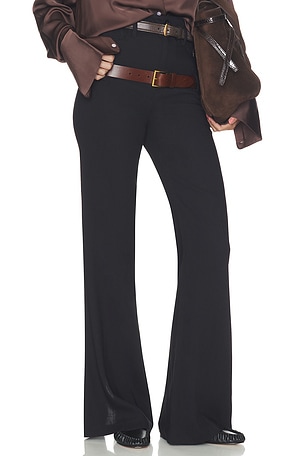 Wool Blend Double Loop Trousers Helsa