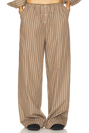 Pinstripe Poplin House Pants Helsa