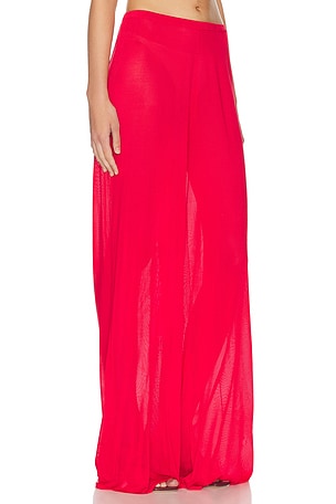 Helsa Arlena Knit Pant in Red