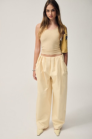 PANTALON COTTON TWILL PUFF PANT Helsa