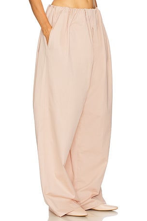 Helsa Cotton Twill Puff Pant in Blush