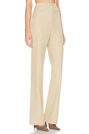 Helsa The Kick Flare Suit Pant in Tan