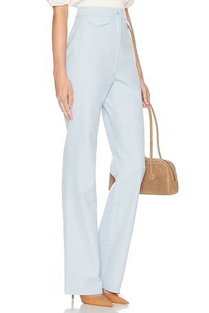 Helsa The Kick Flare Suit Pant in Baby Blue