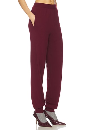 Helsa Kerstin Knit Jogger in Burgundy